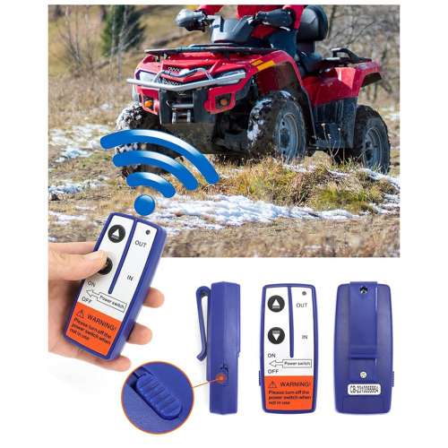 Wireless Remote Control Winch Kit - 12V, 250A, Waterproof, Solenoid Relay Contactor+ 2Pcs 2