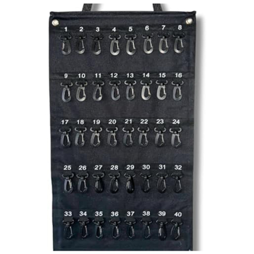 Versatile Roll-Up Key Storage Box, Weatherproof Portable Holds 40 Keys, Security Hook, for Home Office 2