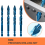 10Pcs High Hardness Eccentric Drill Precision Drilling 6mm Glass Tile Ceramic Punching Rock Slab Triangle Bit 6