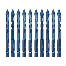 10Pcs High Hardness Eccentric Drill Precision Drilling 6mm Glass Tile Ceramic Punching Rock Slab Triangle Bit