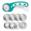 45mm Rotary Cutter for Fabric with 8Pcs Blades, Rolling Crochet Edge Skip Blade Perforating 1