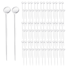 300 Pcs Disposable Dental Mirror Anti Fog Mouth Individually Packed for Teeth Oral,White
