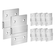 10Pair Cleat Hanger Heavy Duty Metal Photo Rack Art Frame Wall Hardware Z-Barfor Hook Mirror
