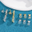 8PCS Earring Backs for -Ears, Lifter Replacements Heavy Earrings,Gold+Silver 4