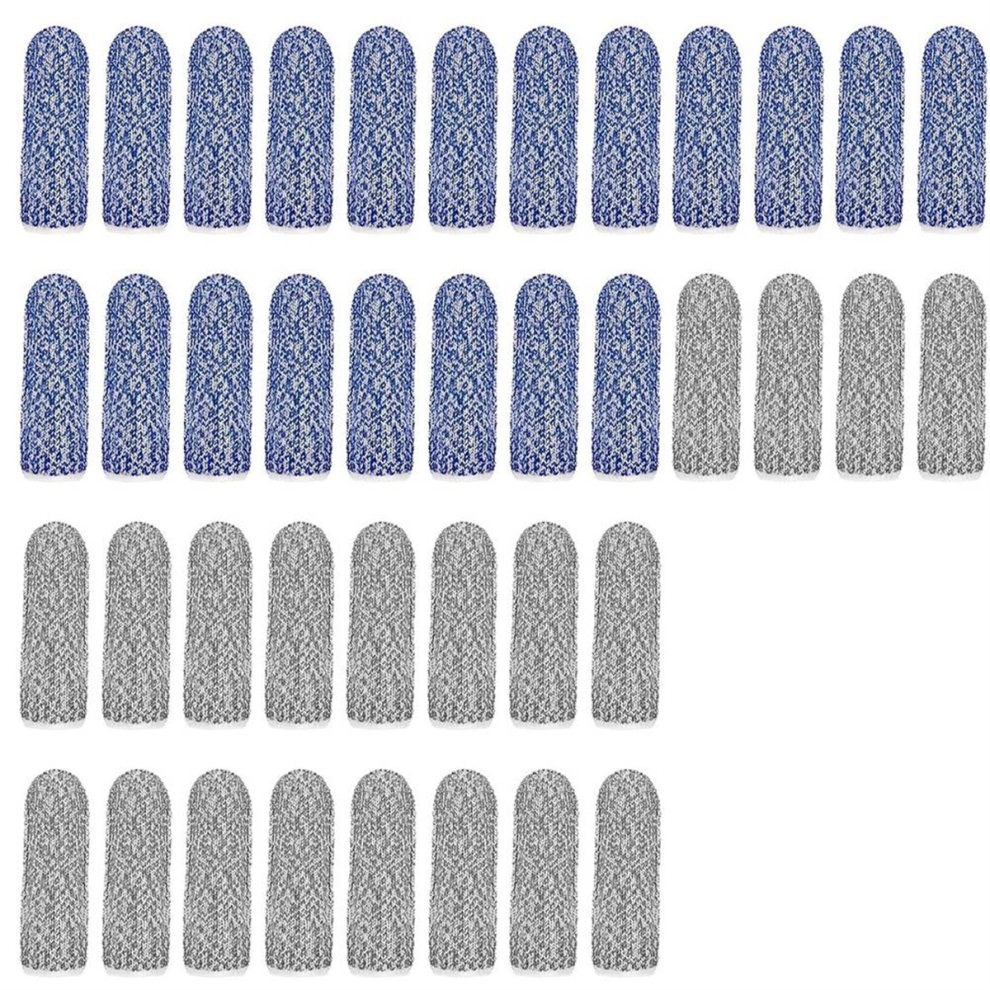 40 Pcs Finger Cots Cut Resistant Protector Anti Fingertips Sleeve Reusable Covers Thumb 4853961830089