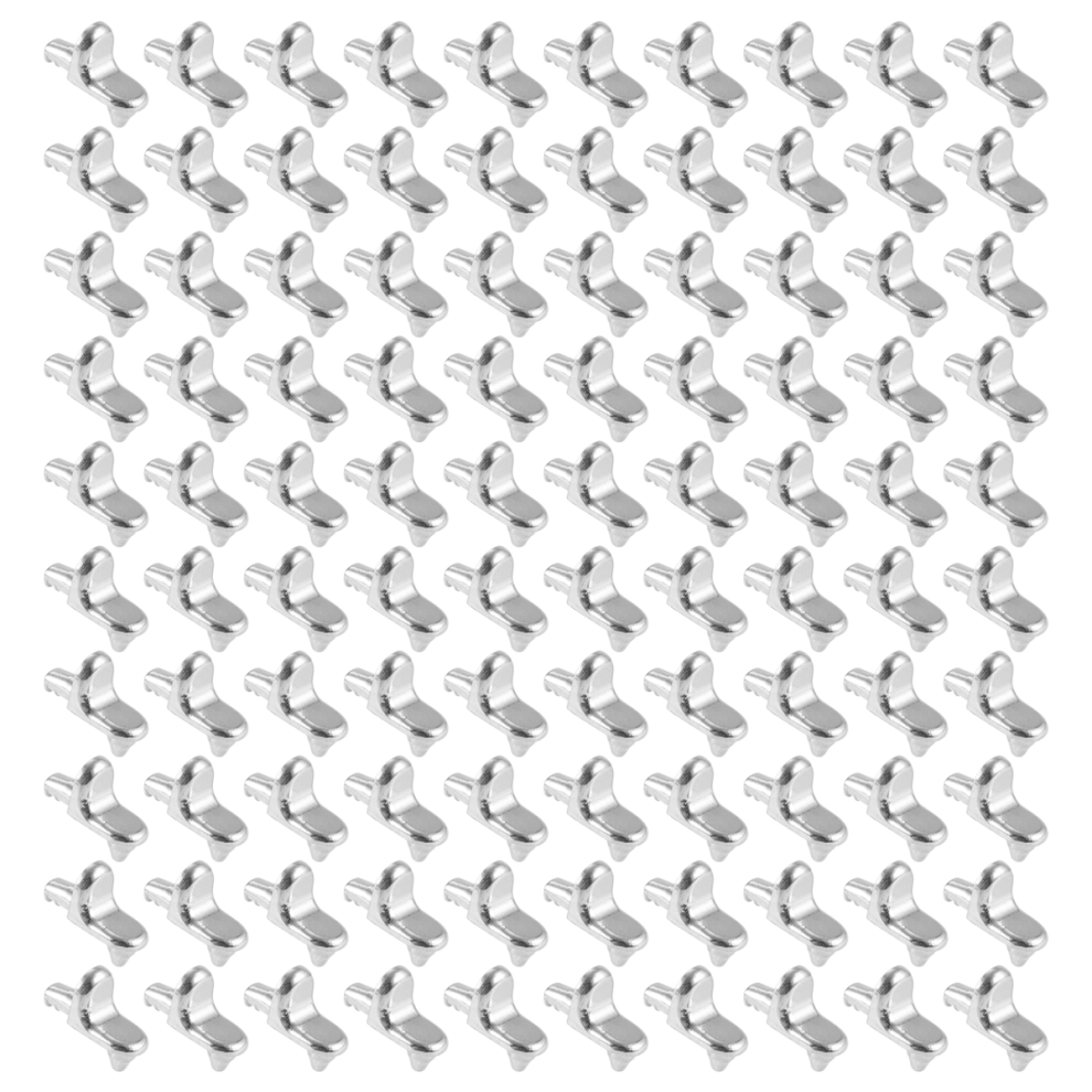 100Pcs Shelf Support Pegs Cabinet Closet Laminate Pins Glass Nickel Plated Fixing Bracket Holder Furniture Hardware 4853961830881
