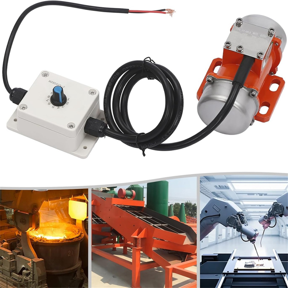 60W Dc12v Electric Vibration Motor With Speed Controller Brushless High-Speed Alloy Concrete Vibrator 4000Rpm 4853961830584