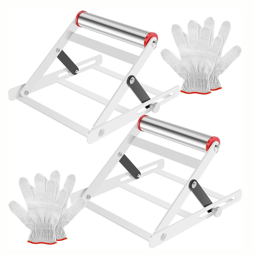 2Pcs Adjustable Cutting Machine Support Frame,Foldable Work Stand, Attachment 1