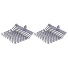 Manure Fork Replacement Head, Pitchfork Horse Rake, for Picking Up Manure, Stable Waste Removal,Grey,2pcs