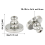 Earring Back 18k Gold Plated Safety for Replacement Ear Studs,Non-Irritating,Suitable Sensitive Ears,A 4