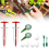Mini Seed Spreader, Manual Seedlings Dibber and Widger Set, Handheld Garden Sower Planter for Tiny Seeds 9
