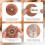 14PCs Wooden Bread Lame Cutting Set,UFO Scoring Tool Including 2 Tool,2 Protective Covers,10 Blades 3