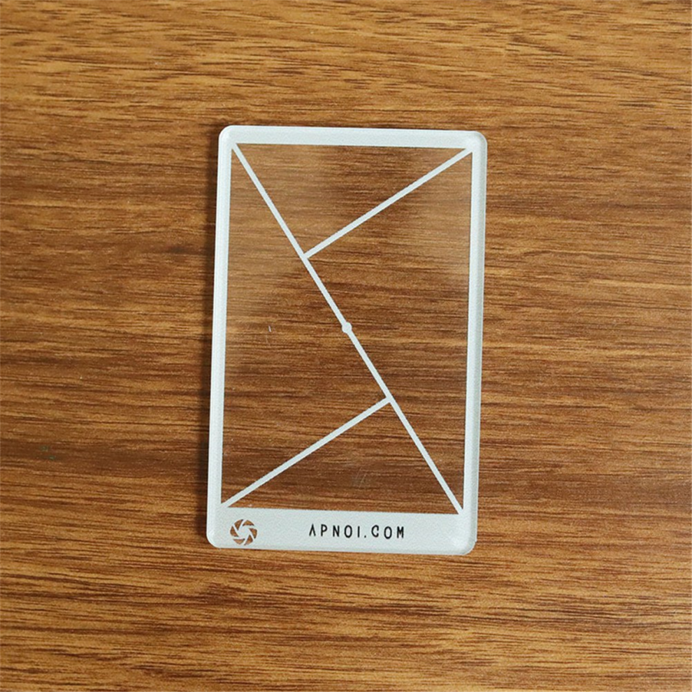 Triangle Composition Tool Viewfinder/Viewer Photography/Painting/Drawing Credit Card Size Fits Wallet/Camera Bag Golden 4853961838580