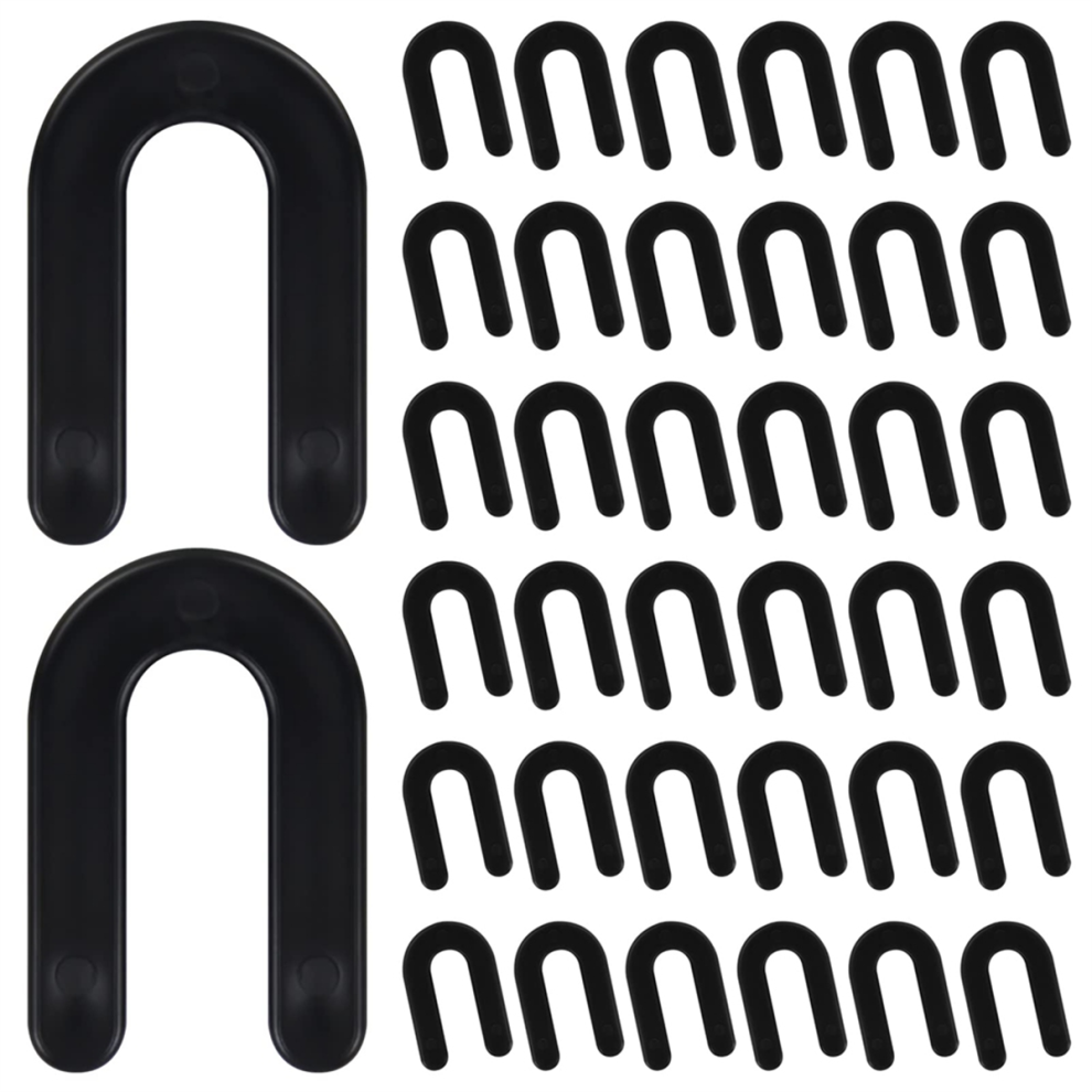 Tile Leveling System Spacer 1/4 Inch, Horseshoe U Shape Plastic Clip, 300Pcs 4853961837804