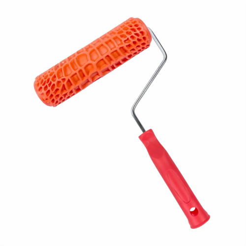 Rubber Imitation CrocodileGrain Pattern Paint Roller DIY Texture Pigment Printing Wall Painting with Handle 1