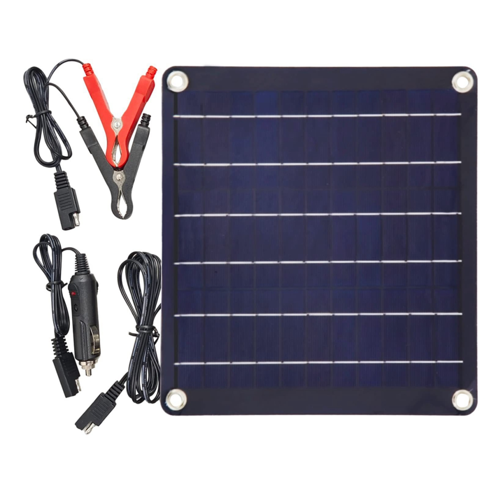 10W Solar Panel Kit 12V Waterproof Trickle Charger Portable Powered Car Battery Maintainer 4853961841672