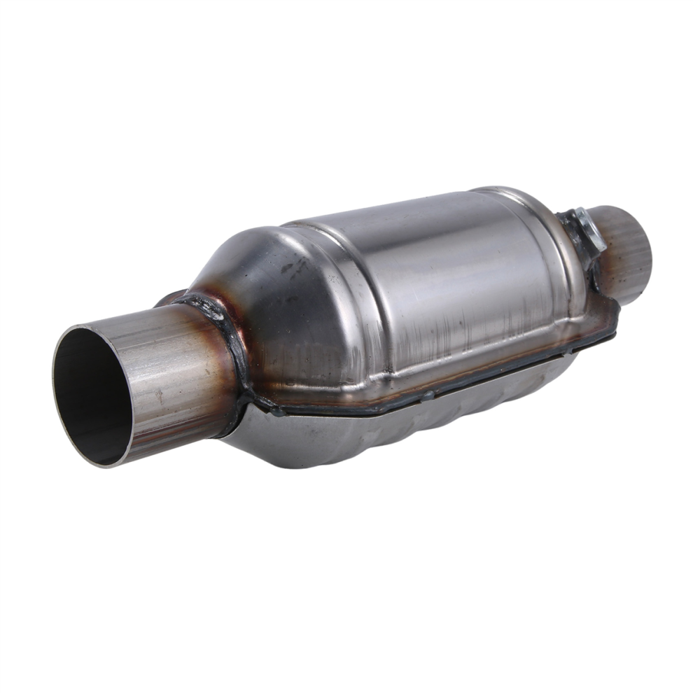 Universal Catalytic Converter 2.25 Inch 400 Cells High Flow Muffler Euro 1 Round Stainless Steel 4853961839914
