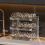 Water Bottle Organizer for 40oz Tumbler with Handle, Stackable Cup Cabinet Accessories 4 Floors 6