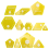 Set of 14 Patchwork/English Paper Piecing Quilt Template Set,Hand Sewing Diamond Triangle Patchwork Tool 7