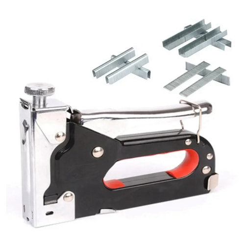 Nail Stapler DIY Construction Upholstery Staple with 3000 Staples Home Decor Carpentry Tool