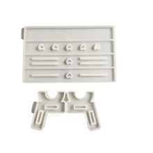 Park Bench Silicone Mold Chair Legs Gypsum Heart-Shaped Plaster Molds Handmade Home Decor Casting