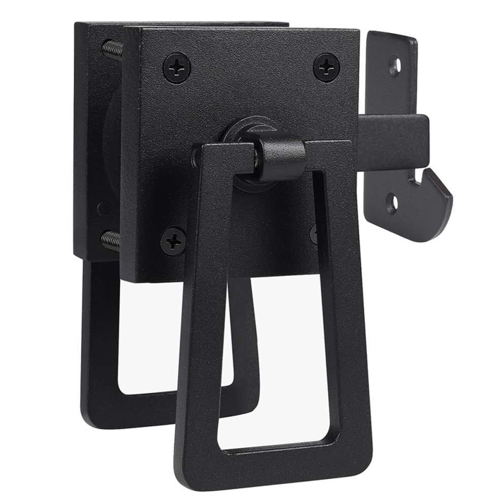 Heavy Duty Gate Latch, Double Side Latches, Matte Black Fence Garden Door Pool Latch 4853961846875