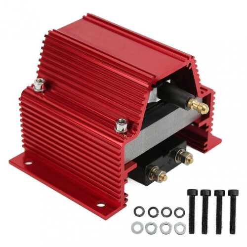 High Output Ignition Coil Red Electric Core Red Replacement for Chevy V8 Street Drag Racing