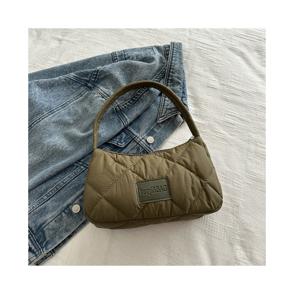 (Green) Modern Chic Canvas Moon Bag For Women Perfect For Casual Outfits And Daily Use-image-OPC-PJ8GRVJ-NEW