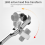 2 in 1 Round Handle Ratchet Wrench 1/4 Double Ended 72 Teeth Quick Spanner Tool Screwdriver Socket Bit DIY Repair 4