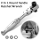 2 in 1 Round Handle Ratchet Wrench 1/4 Double Ended 72 Teeth Quick Spanner Tool Screwdriver Socket Bit DIY Repair 6
