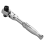 2 in 1 Round Handle Ratchet Wrench 1/4 Double Ended 72 Teeth Quick Spanner Tool Screwdriver Socket Bit DIY Repair 2