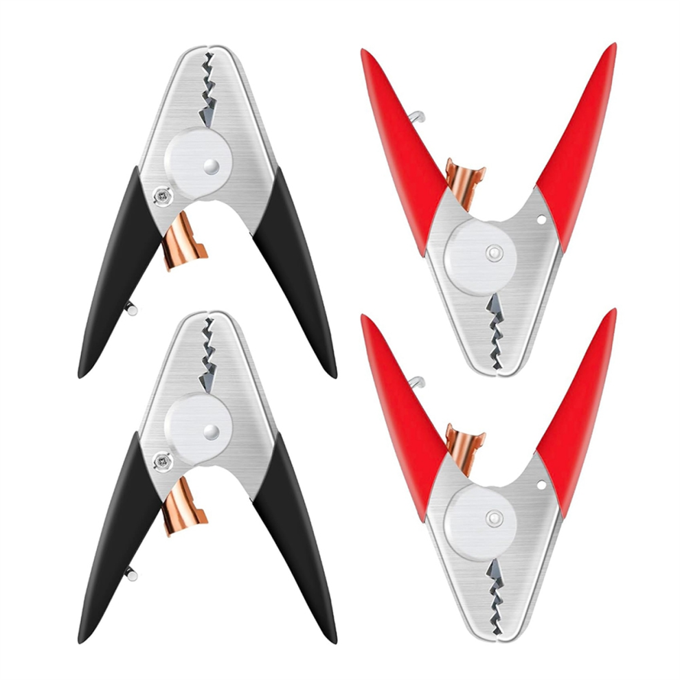 Jumper Cable Clamps Heavy Duty 4 Pcs, Battery Ends 6Inch Charger Alligator 4853961851305