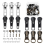 Zipper Repair Kit, 5 Replacement Slider Zippers Pull Zip Head Bottom Stop and Top Fix on 1