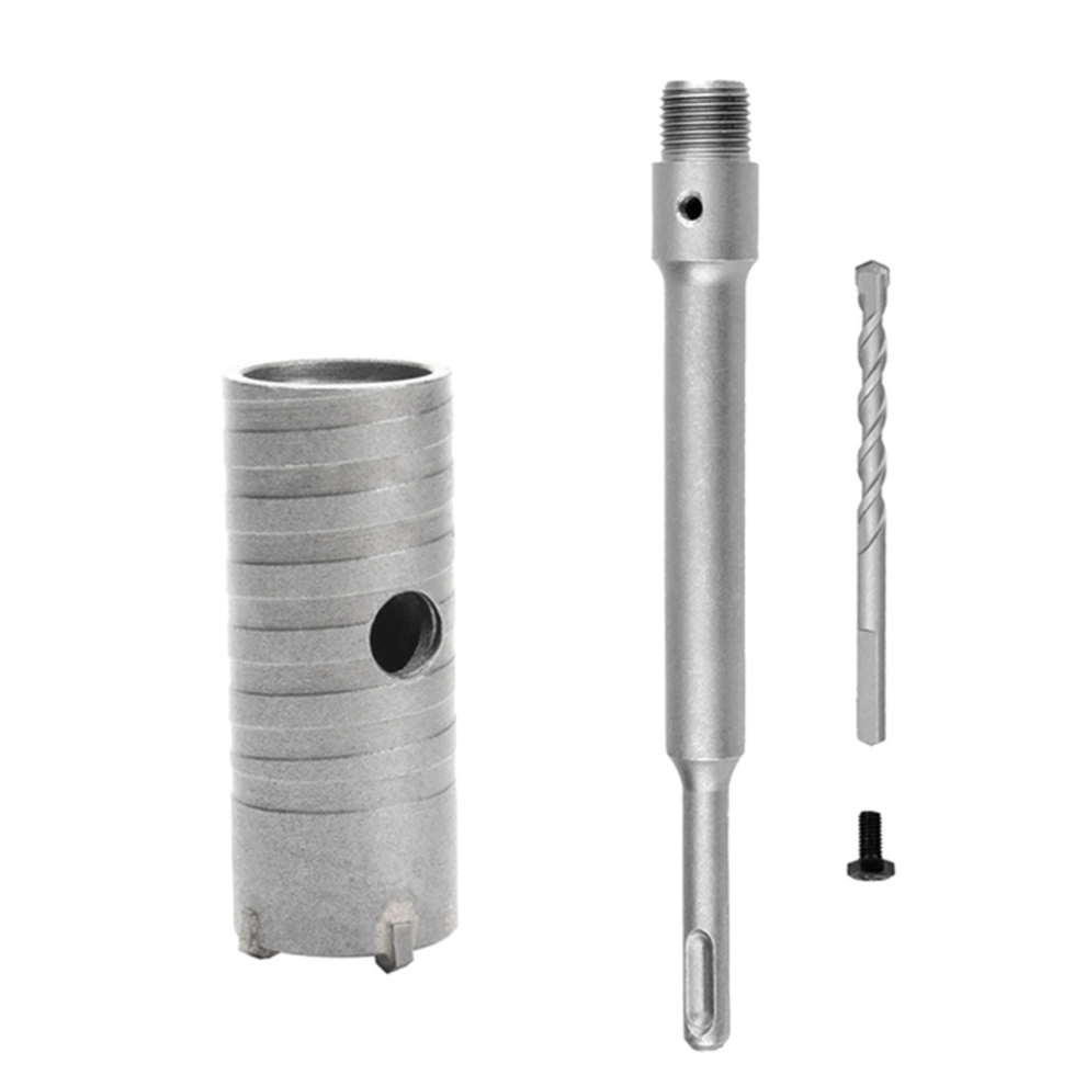 Photos - Diamond Core Bit / Milling Cutter SDS Plus Hammer Drills Wall Hole Saw Drill Bit Set Cutter Tools with Round Shaft Concrete Cement Stone Opener,30mm