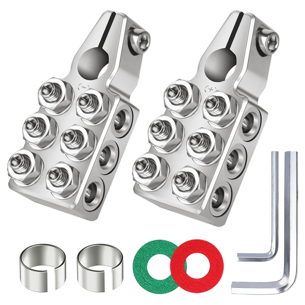 Battery Terminal Connectors, 12 Way Terminals, 1/0Awg,2/4/6/8Awg Connectors For Car/Trucks/Rvs 4853961849753