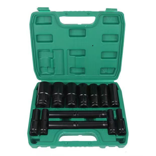 Impact Socket Set 1/2 Drive -15PCS-Metric Size (10-32mm) Sockets 6 Point Hex Design 1