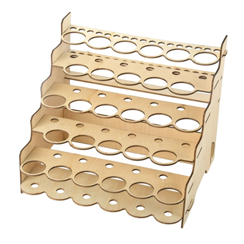 Model Paint Organizer Simple Multi-Layer Delicate Convenient Paints Holder DIY Pigments Shelf with Multiple Slots B