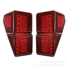 (red) For Polaris Ranger Crew XP 1000: 2020-2021 Black Tail Light