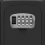 Wall Mount Key Lock Box,4 Position Outdoor Combination Box, House Keys, Safe Secure Storage Box,Black 6