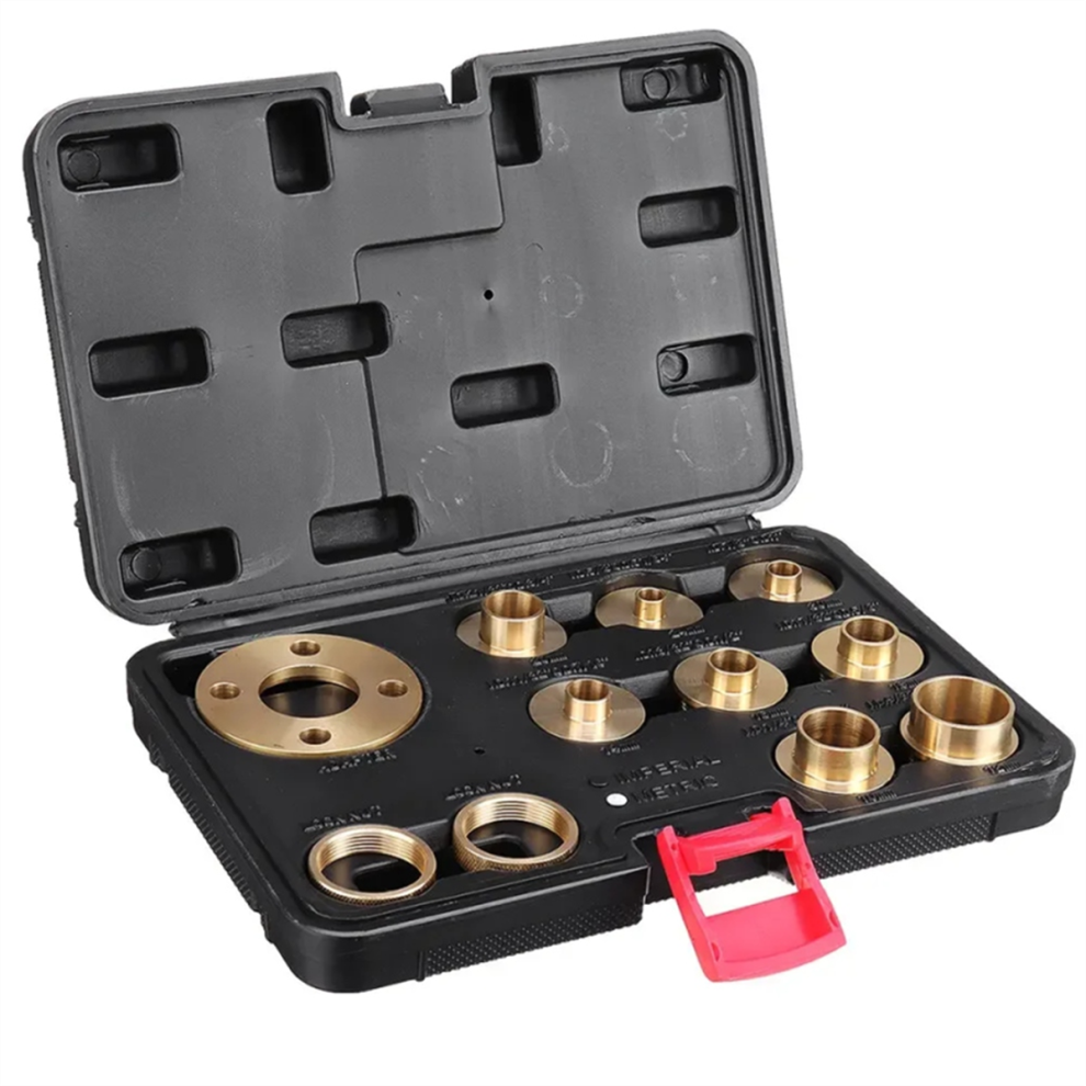 11Pcs Woodworking Router Bushing Guide 10-30Mm Copper Premium Bushes 4853961858229