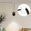 3 Pack Ceiling Hooks for Hanging Lights, Pendant Light Hook Lamp, Hooks, DIY Lamp White 3