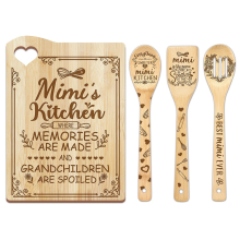 Bamboo Cutting Board Mother'S Day Gift for Board,Cooking Board(Mimi)