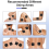 TENS Unit Replacement Pads, Pads 2x2inch 20 Pcs Reusable Self-Adhesive Electrodes 7