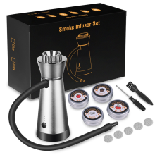 Cocktail Smoker, Electric Food and Beverage Portable Smoking Tool, Indoor Outdoor Smoke Injector Handheld Smoker(B)