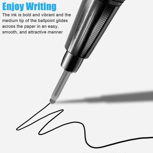 (Black) 20PCS Cross Style Ballpoint Pen Refills Smooth Flow Black Ink 1.0mm Medium Point 1