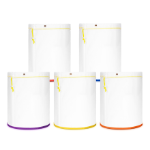 5-pack 5-gallon volledig gaas opbergzakken, fijn nylon gaas, voor 5 gallon emmer, herbruikbare filterzak met opening aan de bovenkant