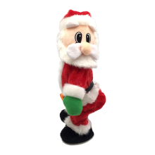 Dansende Kerstman Muzikale Elektrische Zingende Claus Heup Schudfiguur Twisted Toys Kerst Nieuwjaar Cadeau