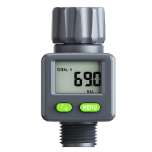 Waterstroommeter meet gallon/liter verbruik en stroomsnelheid voor tuinslangbewatering RV-tanksproeier