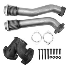 Bellowed Up Pipe Kit Turbo Diesel Exhaust Manifold