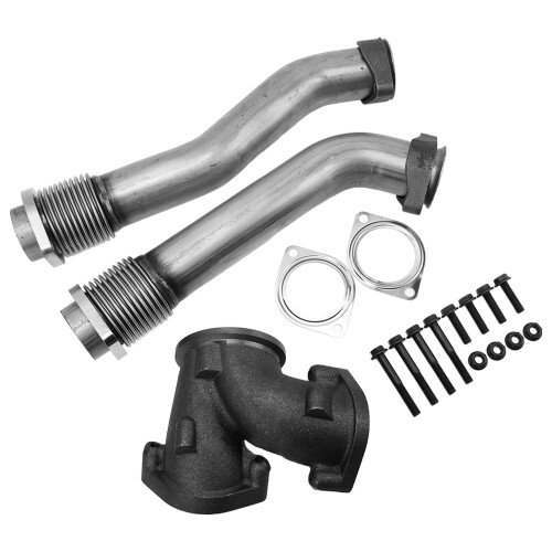 Bellowed Up Pipe Kit Turbo Diesel Exhaust Manifold 1